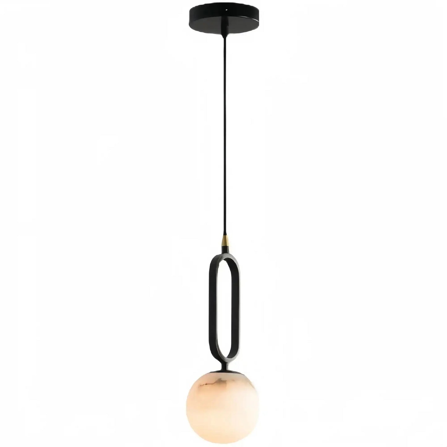 Alabaster Modern Pendant 6"