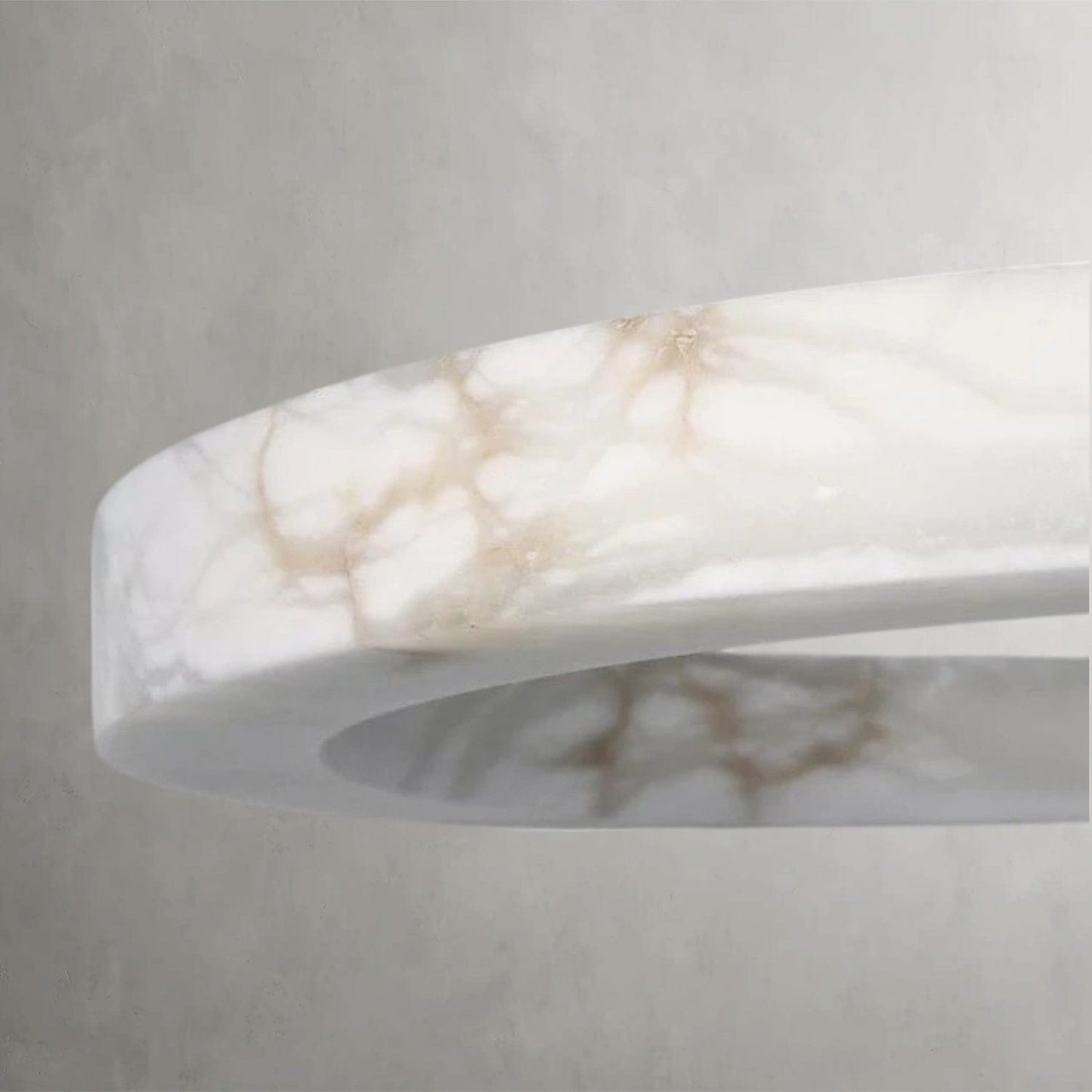 Alabaster natural stone round chandelier