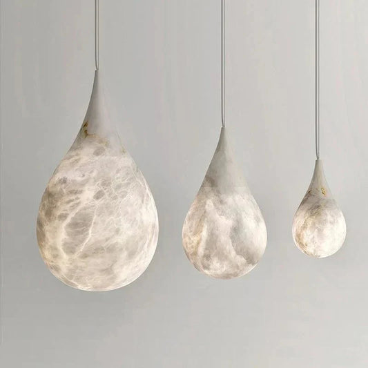 Alabaster Rain Pendant Lighting, Dining Table Pendant