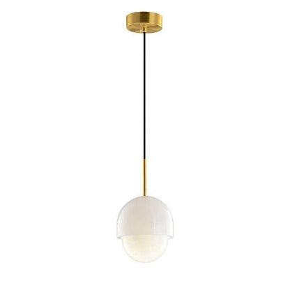 Alabaster Simple Bedside Pendant Light
