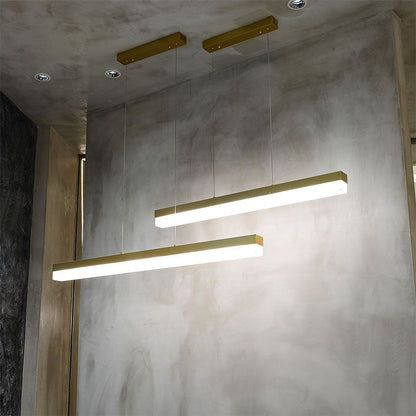 Alabaster Simple Kitchen Island Linear Chandelier