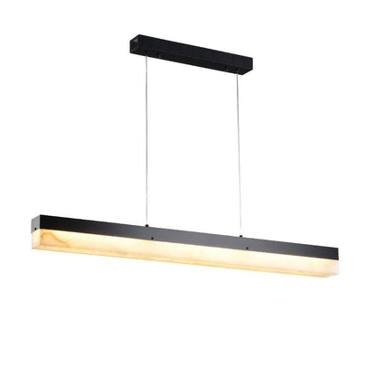 Alabaster Simple Kitchen Island Linear Chandelier