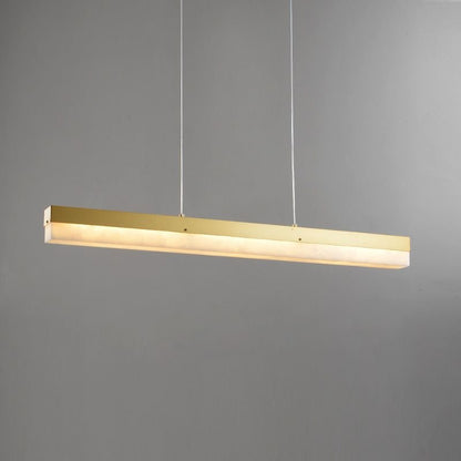 Alabaster Simple Kitchen Island Linear Chandelier