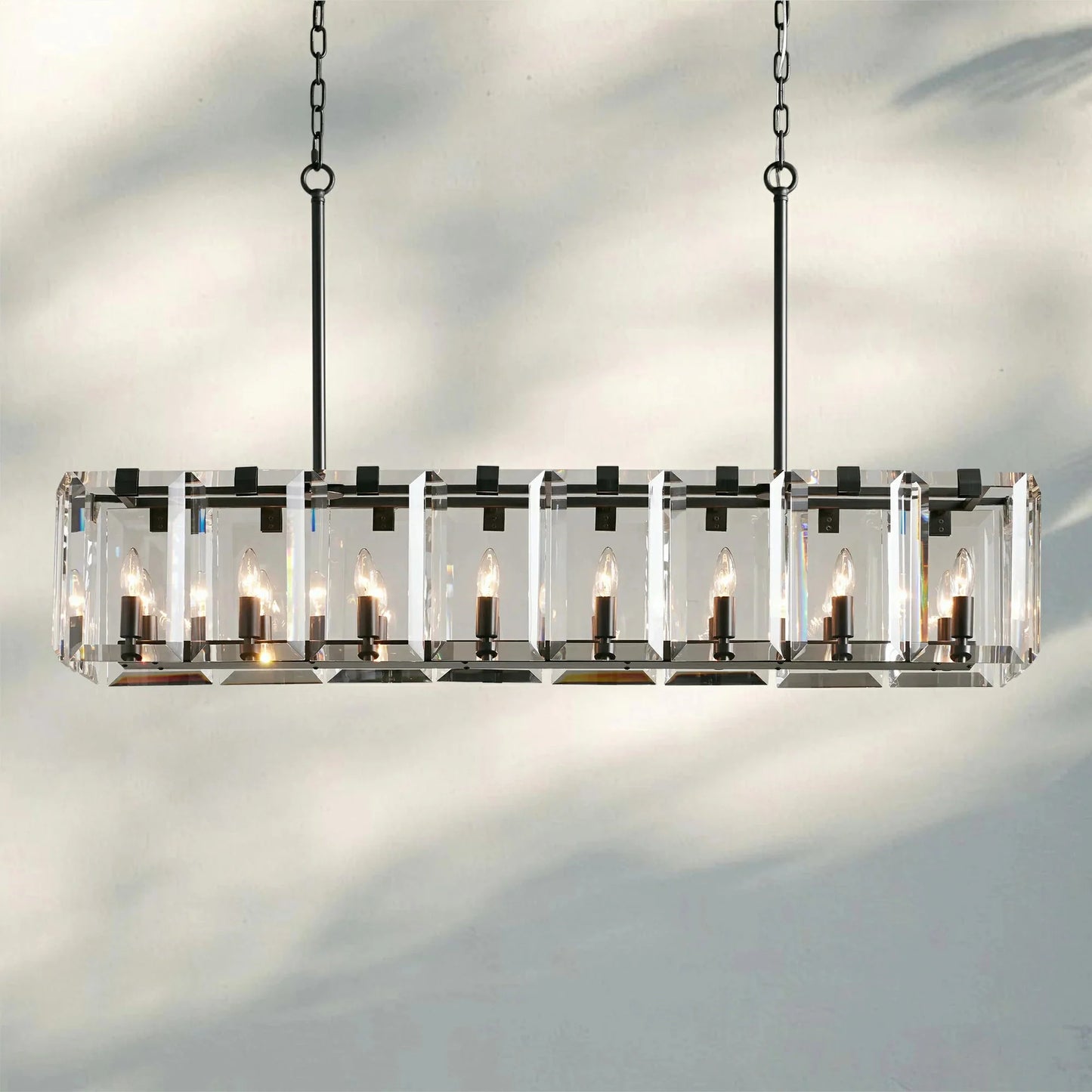 Amaya Rectangular Chandelier 12/16 Light