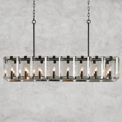 Amaya Rectangular Chandelier 40", 53"