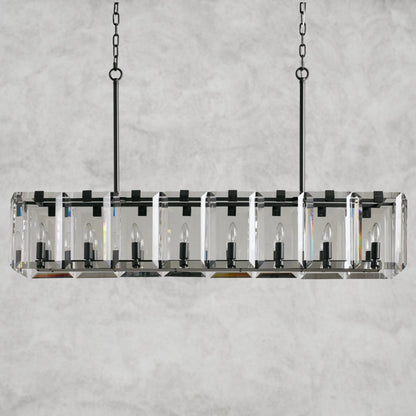 Amaya Rectangular Chandelier 40", 53"