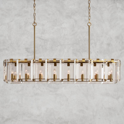 Amaya Rectangular Chandelier 40", 53"
