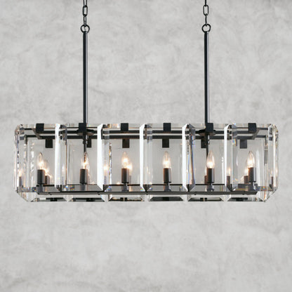 Amaya Rectangular Chandelier 40", 53"
