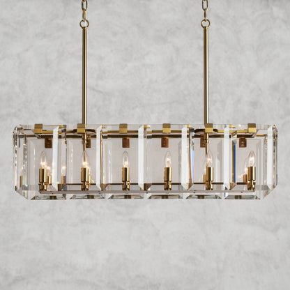 Amaya Rectangular Chandelier 40", 53"