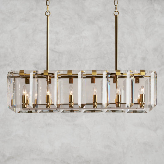 Amaya Rectangular Chandelier 40", 53"