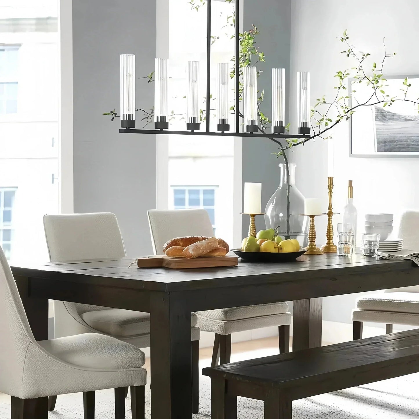 Andreas Linear Chandelier 5/7/8 Light