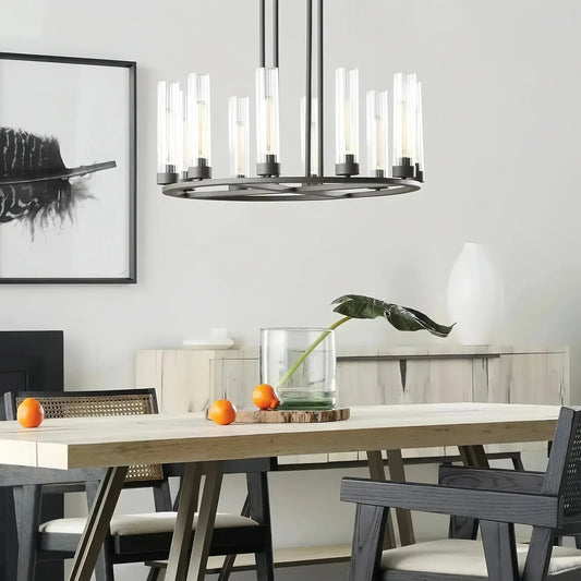 Andreas Round Chandelier 10/12 Light