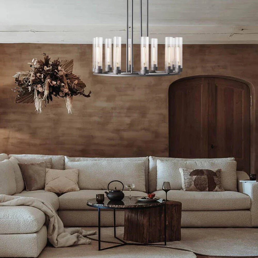 Andreas Round Chandelier 10/12 Light