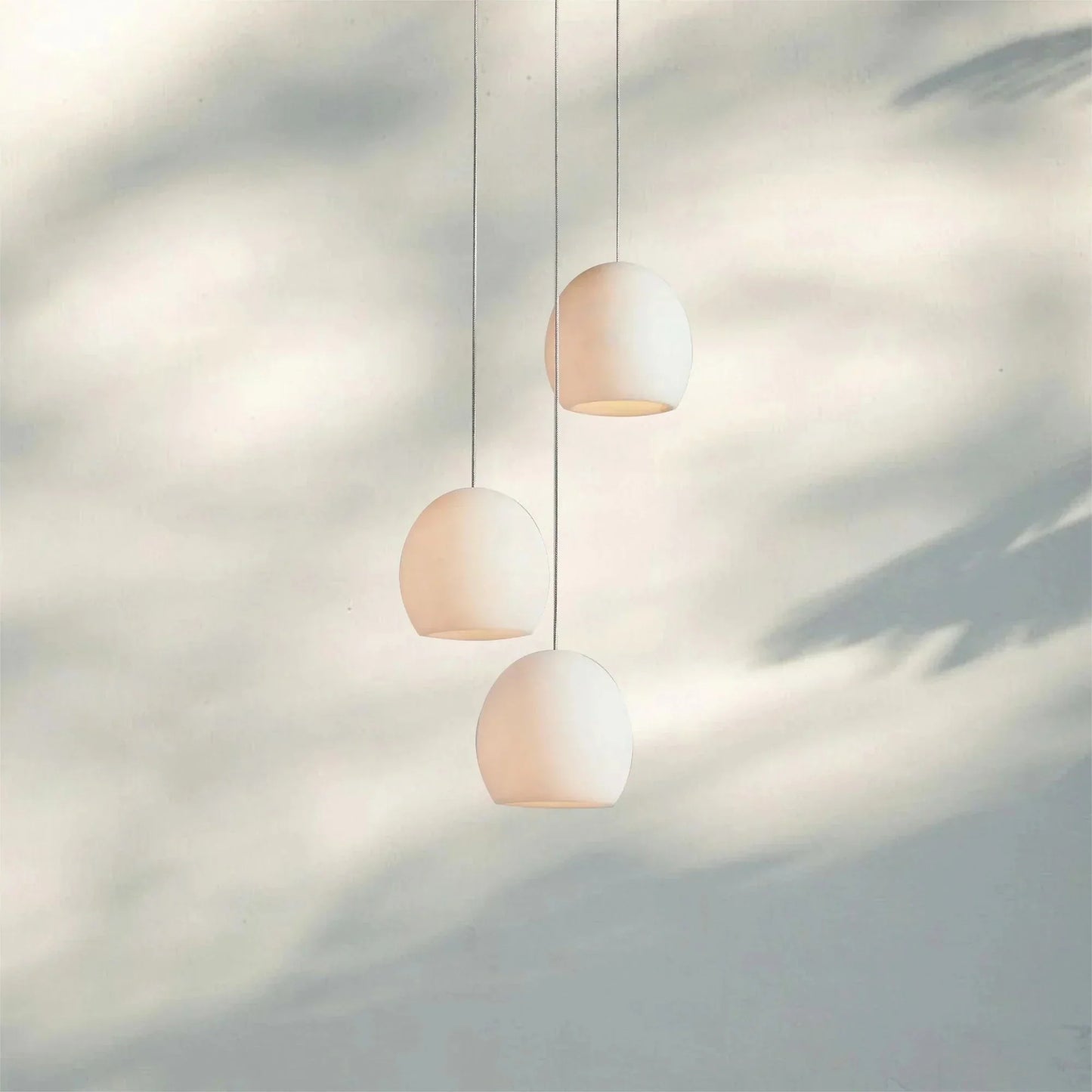 Arica Round Alabaster Chandelier Light