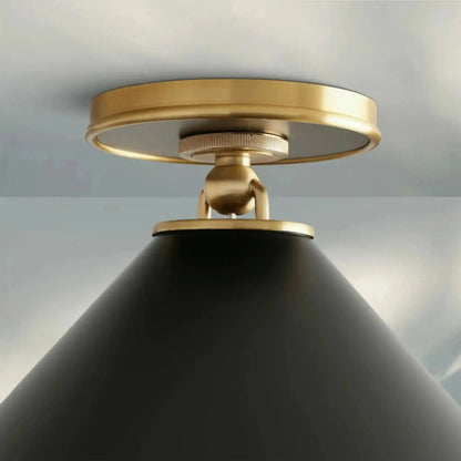 Arno Small Flush Mount in Black