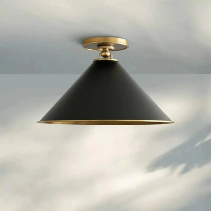 Arno Small Flush Mount in Black
