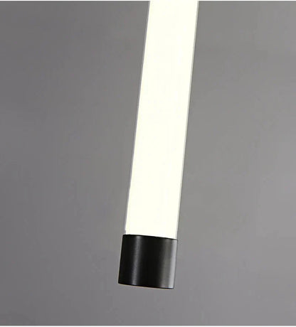 Atia Modern Long Chandelier For Staircase Black/Gold/Silver