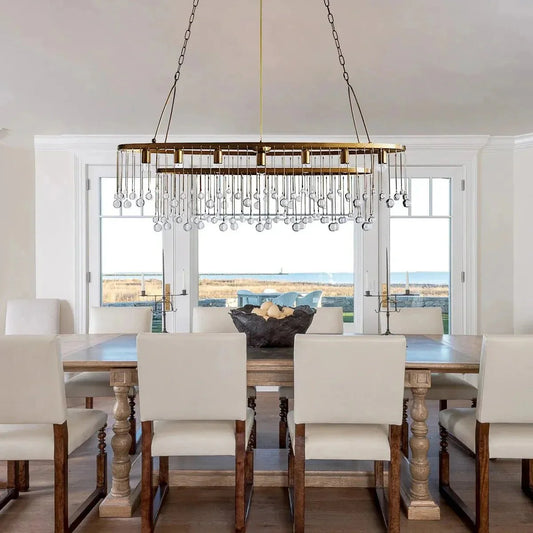 Aubrey 7 Light Oval Chandelier