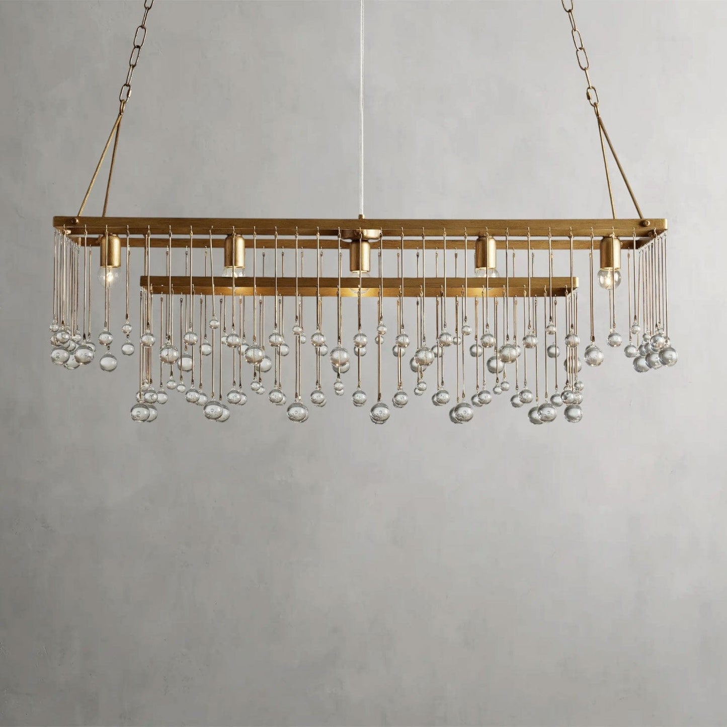 Aubrey Rectangular Chandelier 47", 60"