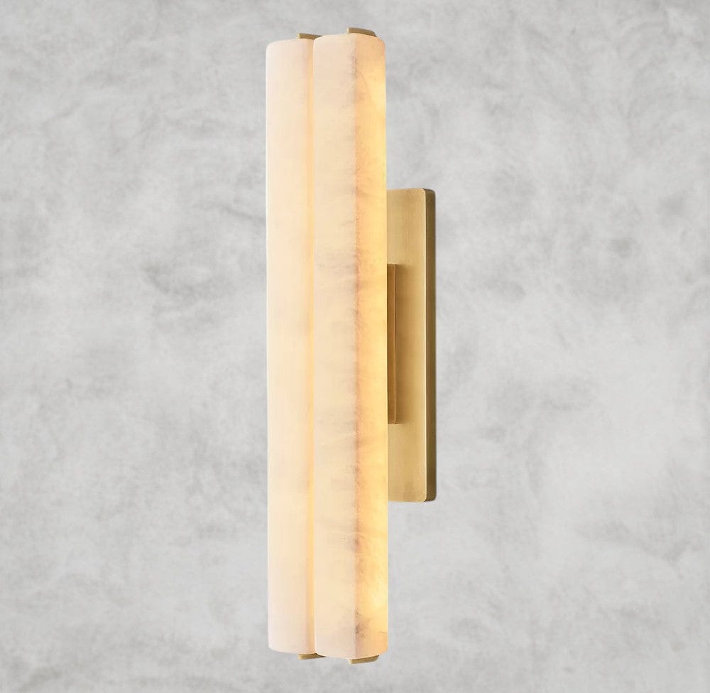 Audubon Alabaster Double Sconce