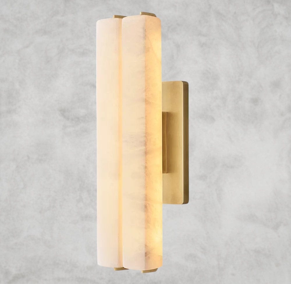 Audubon Alabaster Double Sconce