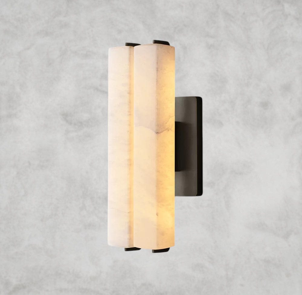 Audubon Alabaster Double Sconce
