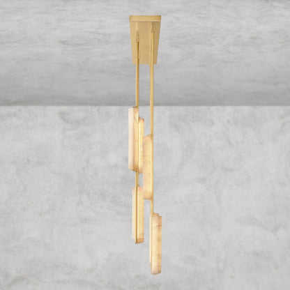 Audubon Alabaster Linear Chandelier 54"