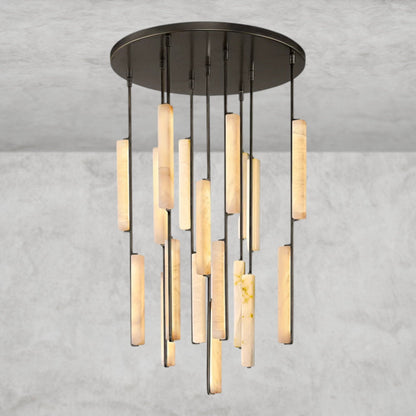 Audubon Alabaster Round Chandelier 24", 40", 56"