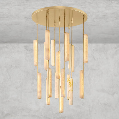 Audubon Alabaster Round Chandelier 24", 40", 56"