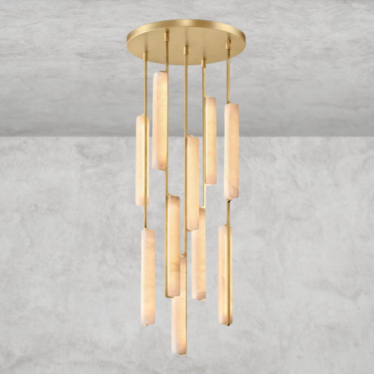 Audubon Alabaster Round Chandelier 24", 40", 56"