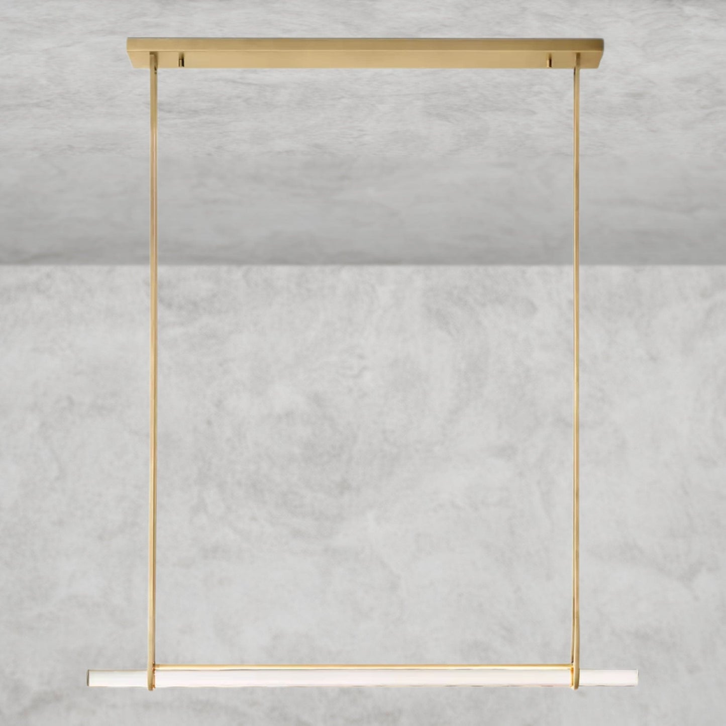 Audubon Crystal Linear Single Bar Chandelier