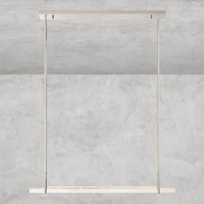 Audubon Crystal Linear Single Bar Chandelier