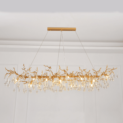 Avis Clear Crystal Branch Chandelier