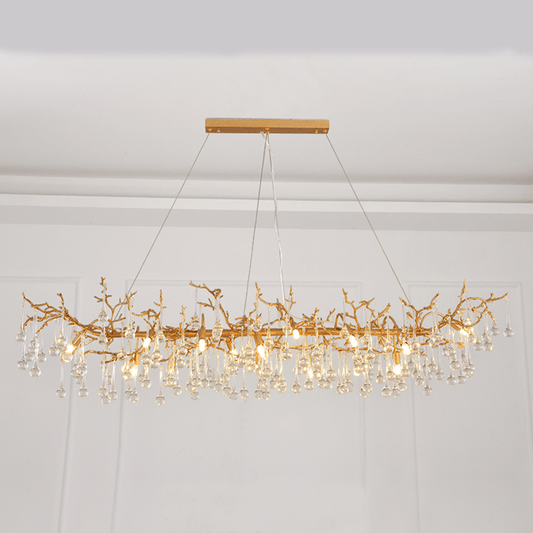 Avis Clear Crystal Branch Chandelier