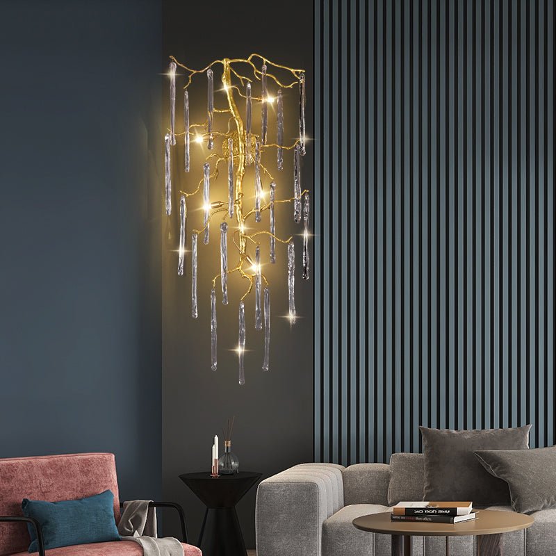 Beathe Light Luxury Crystal Branch Wall Sconce