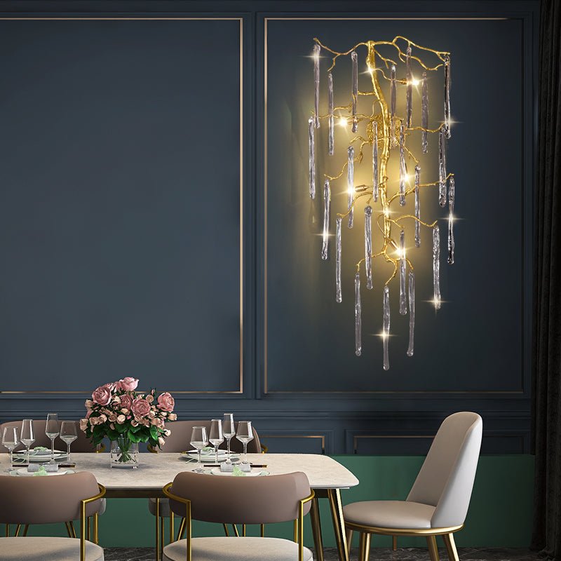 Beathe Light Luxury Crystal Branch Wall Sconce