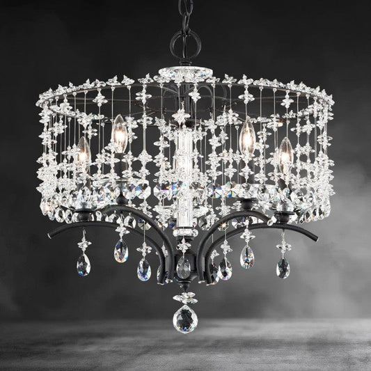 Bella Rose Crystal Chandelier 19"