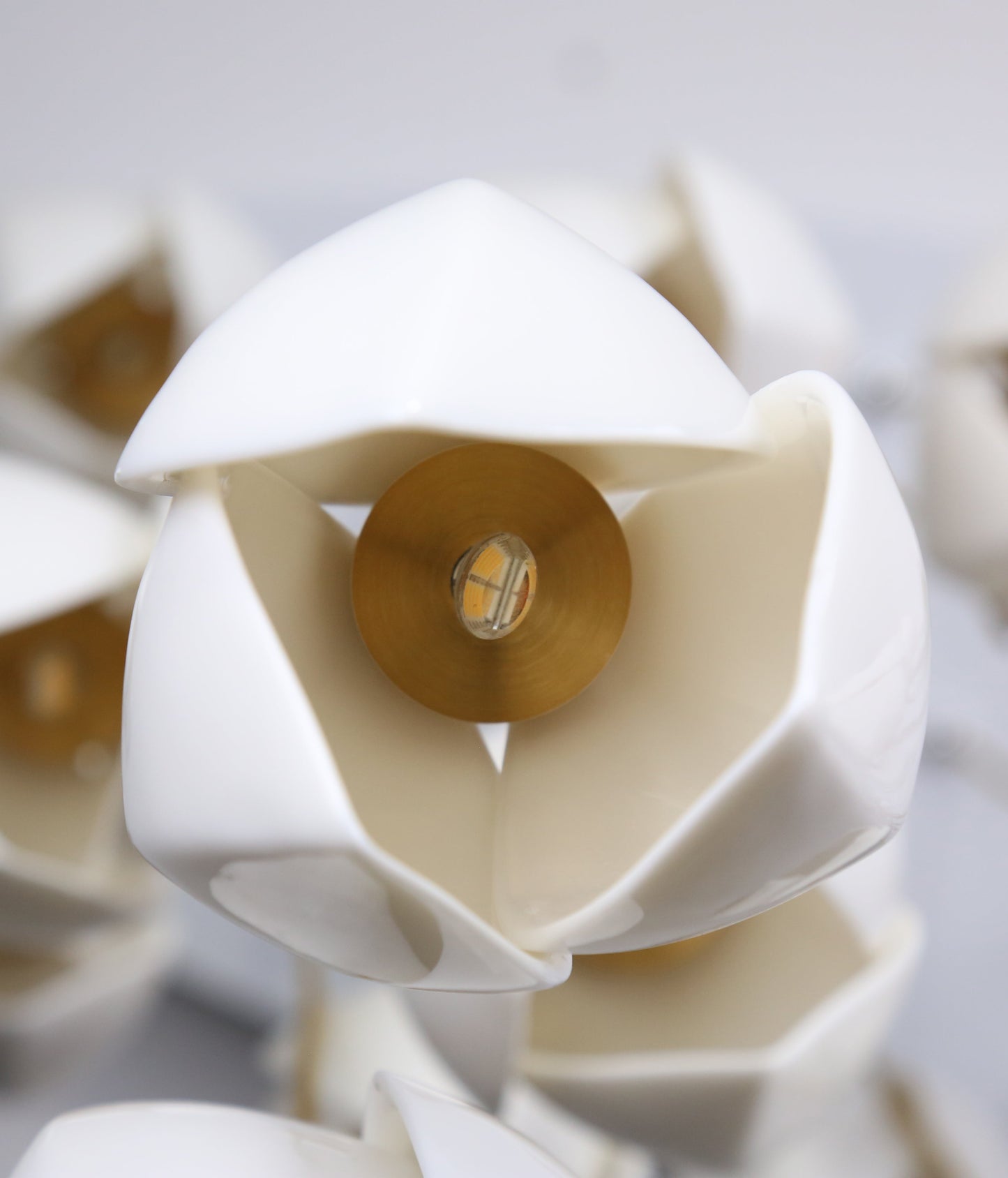 Ceramic LED Cluster Bloom Chandelier by Aurorae Lighting