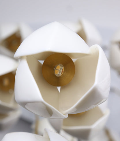 Ceramic LED Cluster Bloom Chandelier by Aurorae Lighting
