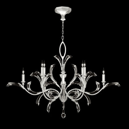 Blush Beveled Arcs 8 - Light Chandelier