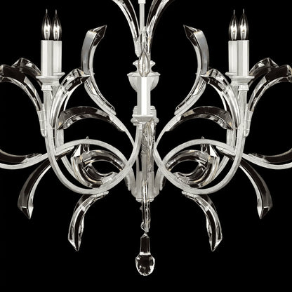 Blush Beveled Arcs 8 - Light Chandelier