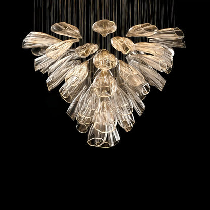 Blush Lighting Flower Glass Foyer Chandelier
