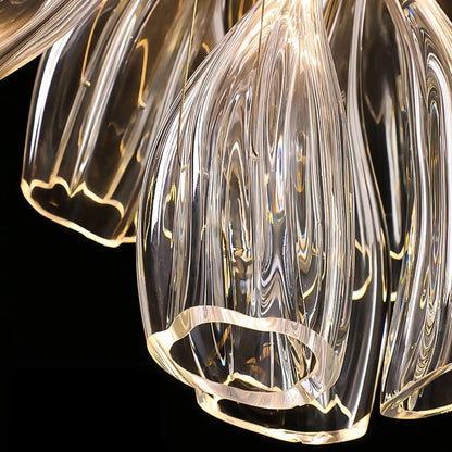 Blush Lighting Flower Glass Foyer Chandelier