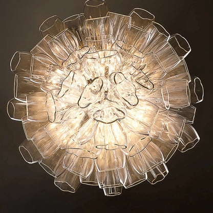Blush Lighting Flower Glass Foyer Chandelier