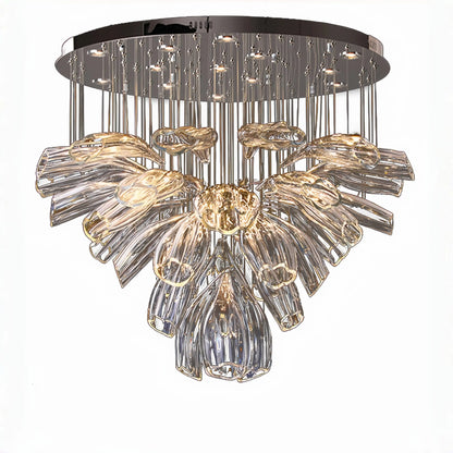 Blush Lighting Flower Glass Foyer Chandelier
