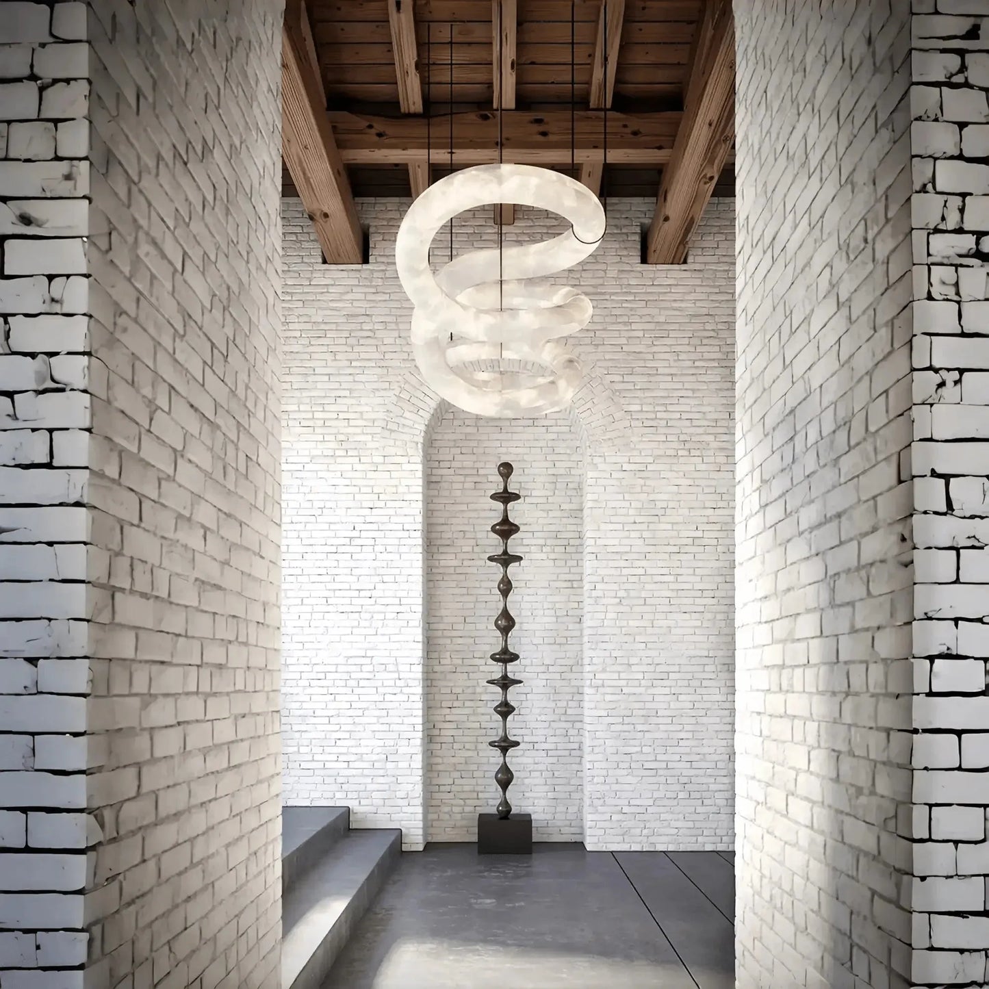 Blushlighting Infinity Massive Alabaster Chandelier