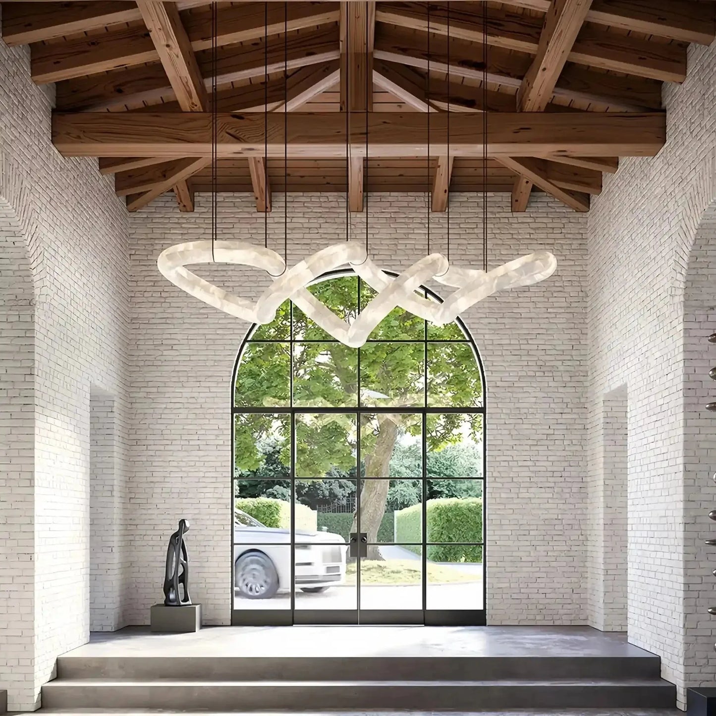 Blushlighting Infinity Massive Alabaster Chandelier