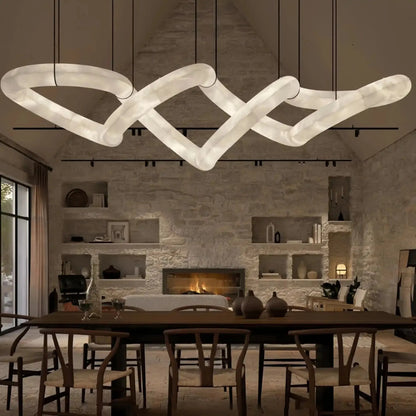 Blushlighting Infinity Massive Alabaster Chandelier
