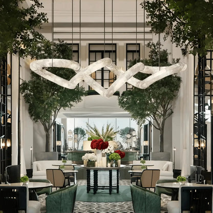 Blushlighting Infinity Massive Alabaster Chandelier