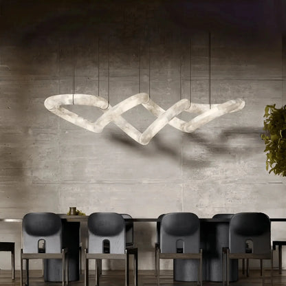 Blushlighting Infinity Massive Alabaster Chandelier